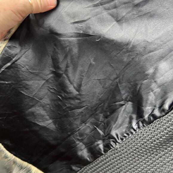 Indigo Saints Faux Fur Knit Vest Long Boho Shaggy Layering Piece Size Large - Picture 7 of 13